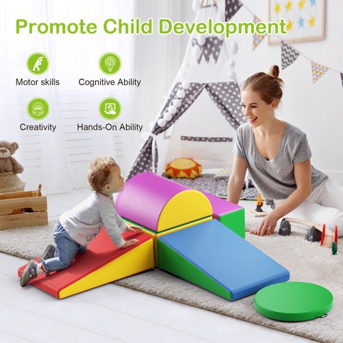 9pcS Toddler Climb Crawl Activity Play Set Kids Soft Foam Building Blocks - Picture 12 of 13