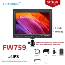 FEELWORLD FW759 7 inch DSLR Camera Field Monitor HD 1280x800 LCD 4K HDMI Input
