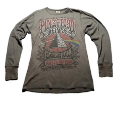 PINK FLOYD DARK SIDE OF THE MOON LIQUID BLUE Thermal Shirt Men Sz L Y2K VTG RARE