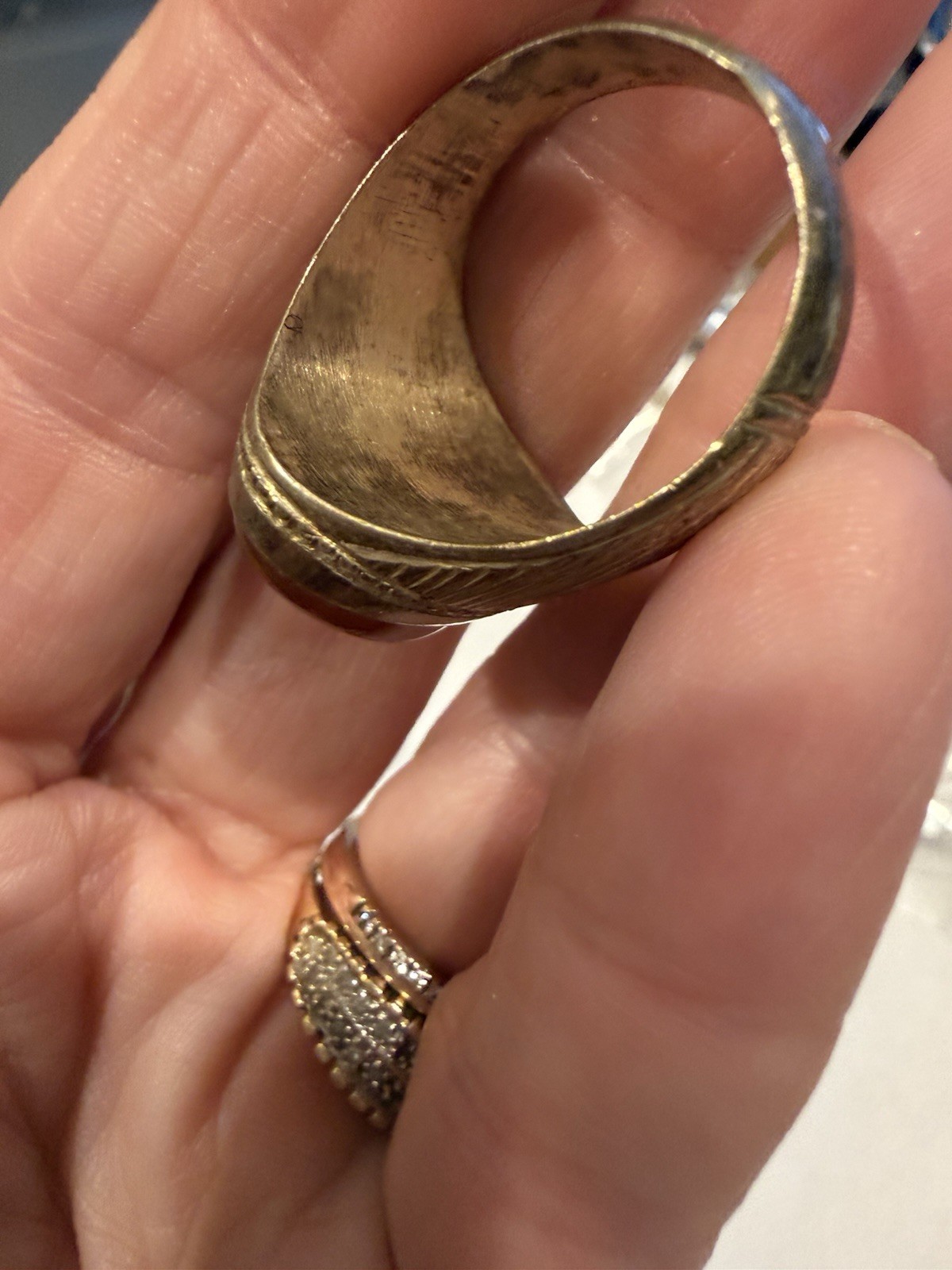 Orange Stone Ring Sterling Silver - image 8