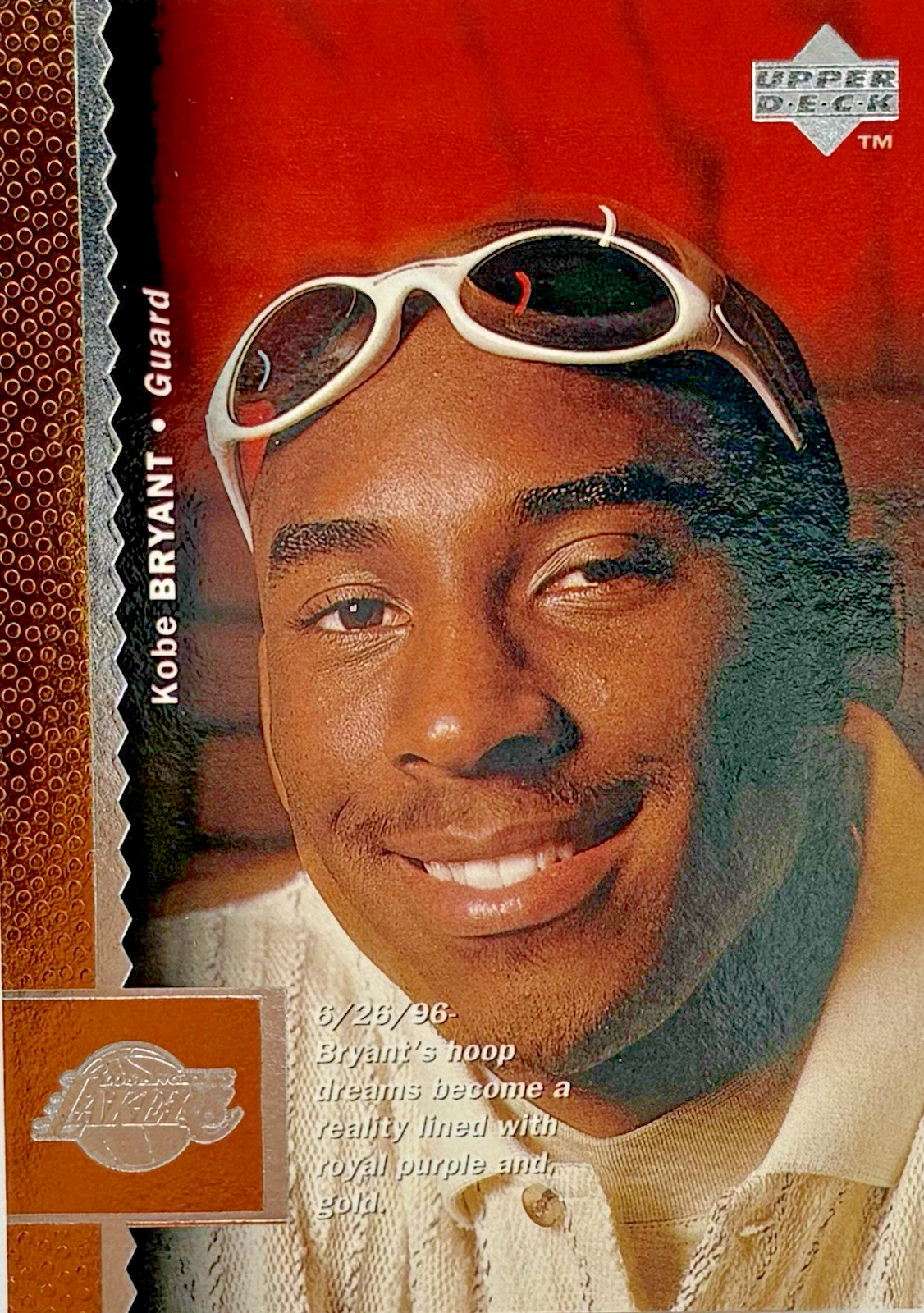 1996-97 Upper Deck Kobe Bryant Rookie Lakers #58