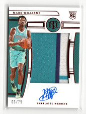MARK WILLIAMS  2022-23 National Treasures RPA Patch Auto  RED  3/75