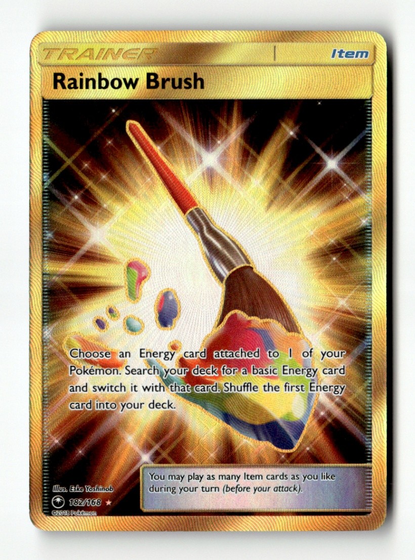 Rainbow Brush (Secret) Secret Rare SM - Celestial Storm 182/168 NM Pokémon TCG