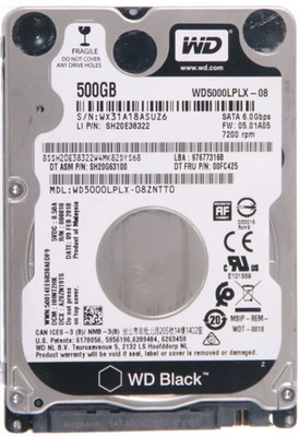 Western Digital WD5000LPSX 500GB HDD Hard Disk Drive Sata 6.0Gbps 7200RPM