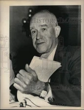 1958 Press Photo General Omar Bradley testifies before congress in Washington