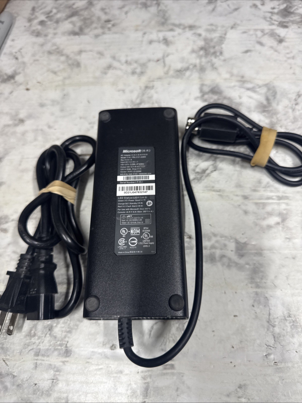 Microsoft Xbox 360 Slim Power Supply Adapter