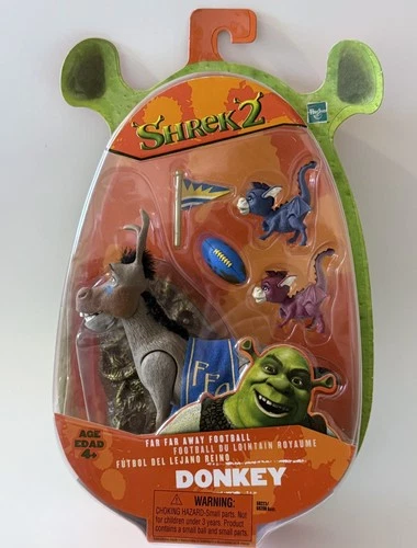 Hasbro Shrek 2 Far Far Away Football Donkey Figure