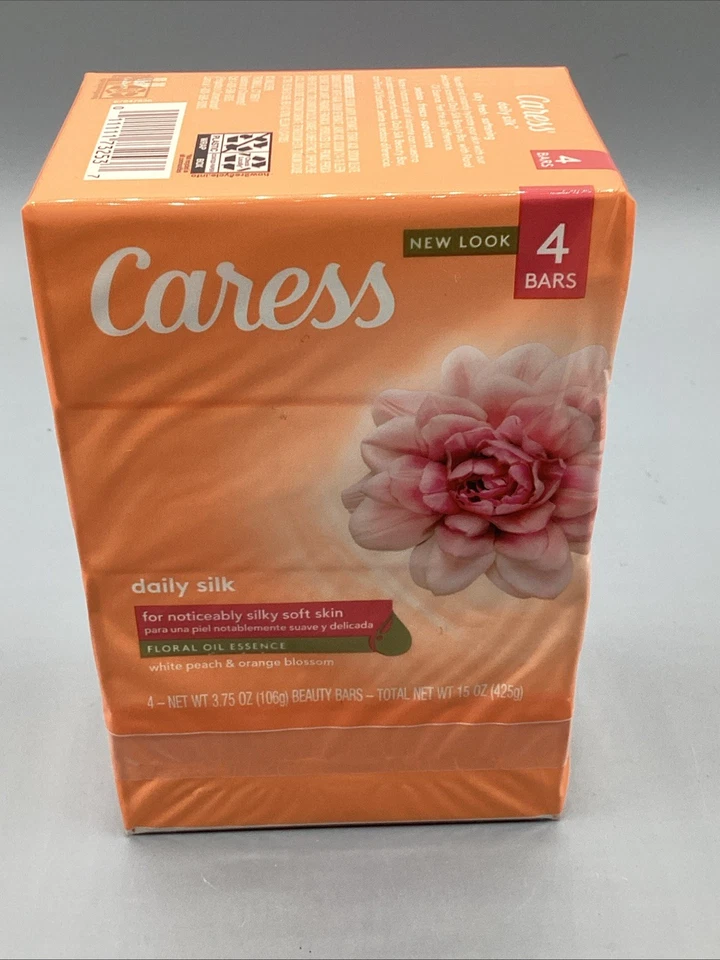 Paquete de 1/4 Barras de Jabón en Barra de Seda Diaria Caricia Esencia de Aceite Floral (Fórmula Original) Foto 4 de 4