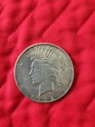1922 D 1 OUNCE SILVER PEACE DOLLAR GREAT COND. CIRCULATED UNCLEANED — photo 6