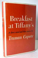 Breakfast at Tiffany's, Truman Capote BCE 1958 HCDJ in Mylar, Near fine