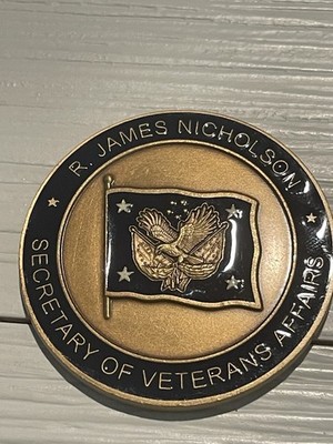 Secretary Of Veterans Affairs Challenge Coin 5th Sec VA - R. James Nicholson