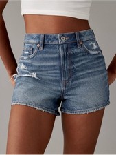 New 100% Cotton AE Womens Strigid Ripped Deni...