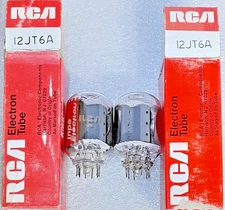 Tightly Matched Pair 12JT6A RCA  Vacuum Tubes B&K 747B Tested -will combine ship