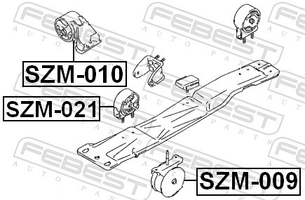 Fits FEBEST SZM-021 ENGINE BAG FRONT SUZUKI BALENO/ESTEEM SY413/SY415 ⭐UK Stock⭐