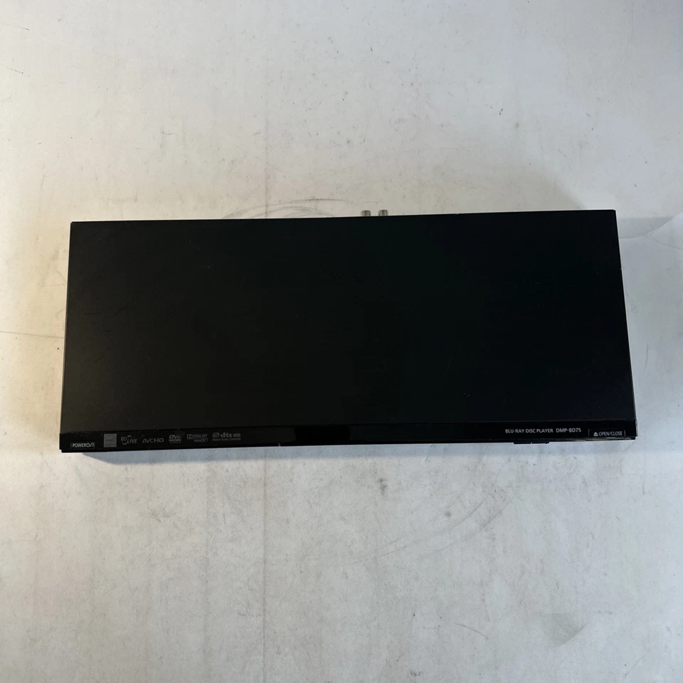 Panasonic DMP-BD75-K Blu-Ray Player Tested Works No Remote Full HD 1080p Slim - Image 2 of 4