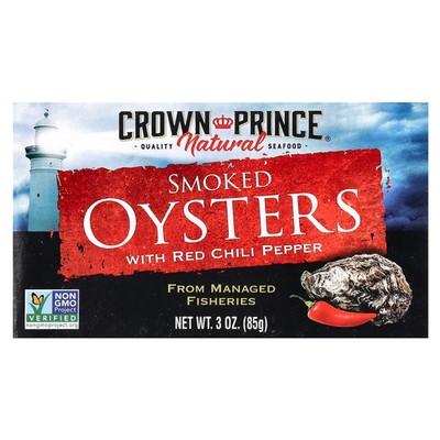 Smoked Oysters With Red Chili Pepper, 3 oz (85 g)