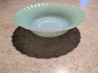 1 Vintage Anchor Hocking Jadeite Green Swirl Shell Pattern Serving Bowl 8.5 Inch