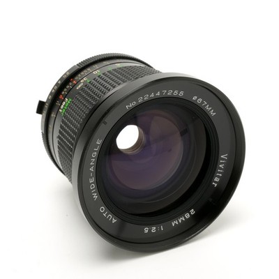 Vivitar Auto Wide-Angle 28mm f/2.5 Lens Minolta SR Mount