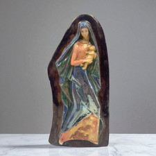 Pietro Melandri (1885-1976) - Madonna con bambino - Ceramica, Tecnica a lustro