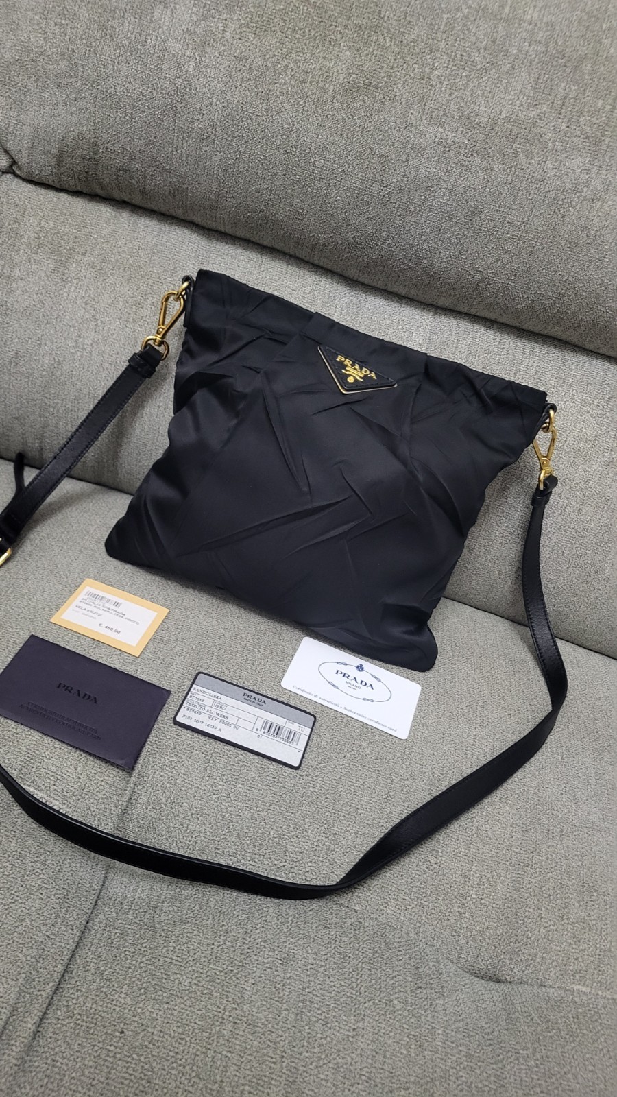 Prada Bandoliera Tessuto Flowers
