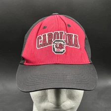 South Carolina Hat Collegiate Headwear Adjustable Black Red Cap