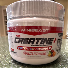 MINIBEAST MB Creatine+ Patented Formula Fruit Punch Powder, 3.53 oz