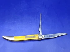 Vintage Ka Bar USA T29 2 Blade Folding Pocket Knife Fishing Filet Hook Sharpener