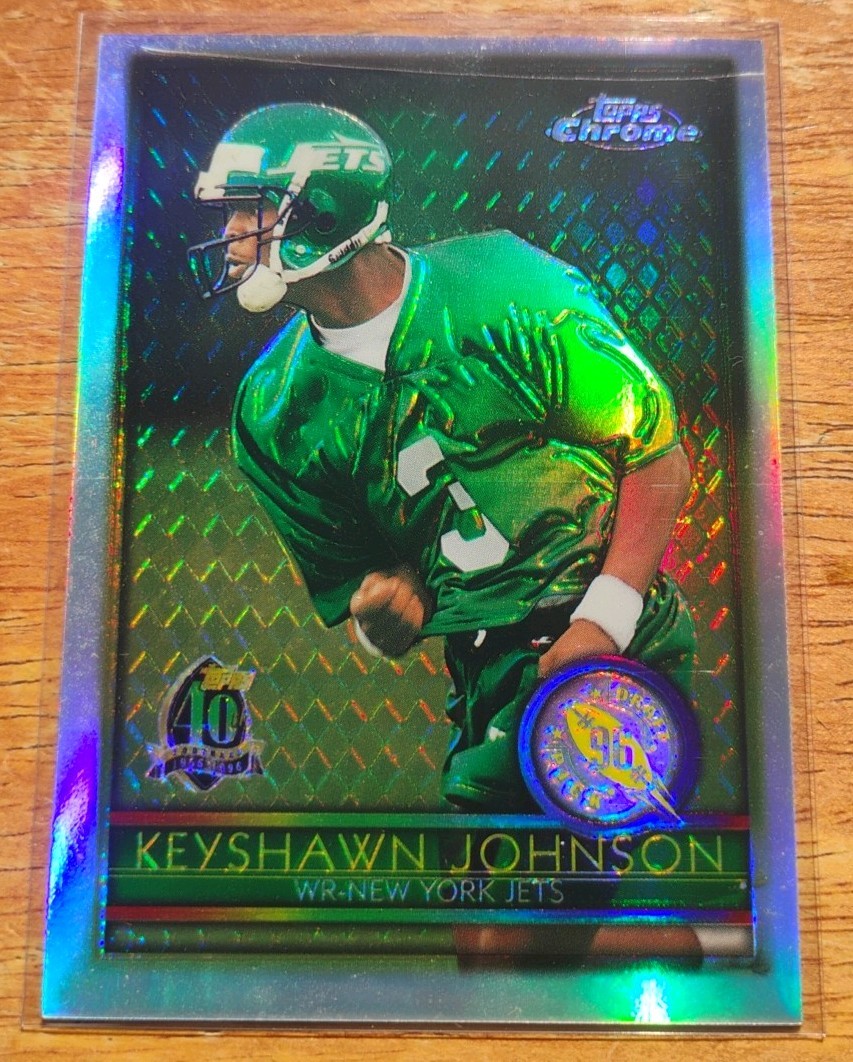 1996 Topps Chrome - Keyshawn Johnson #159 Refractor (RC)