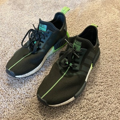 Adidas Star Wars X NMD_R1 Yoda Sneakers Black and Green Men s Size 10.5