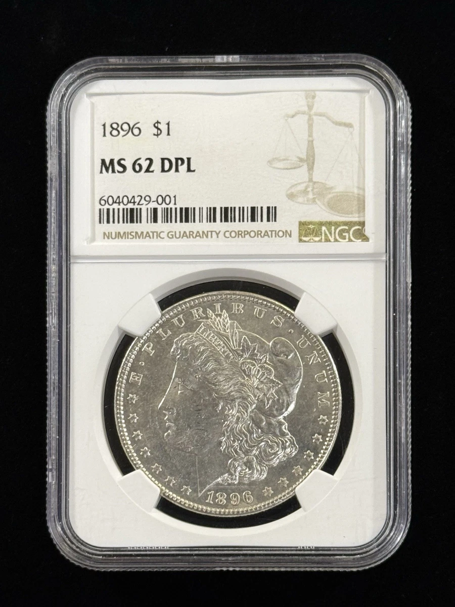 MS 62 Graded 1896 Year Morgan US Dollars (1878-1921) for sale | eBay