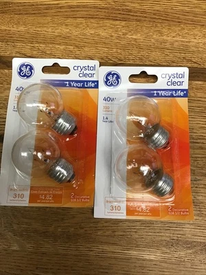 Lot Of 4 GE Lighting - 42834 40GM/CL-CD2/LTP - NEW!