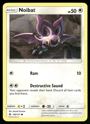 Noibat 100/131 Forbidden Light Common Pokémon TCG