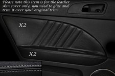 GREY STITCH 2X REAR DOOR CARD TRIM LEATHER COVERS FITS ALFA ROMEO 159 05-12