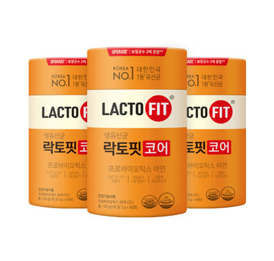 3 x ChongKunDang LACTO-FIT Probiotics Core 120g(60 sticks) from Korea