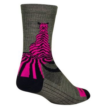 Sockguy Savage Wool Crew 6" Socks, 9-13, Grey - Picture 1 of 1