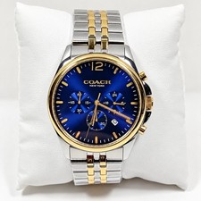Coach Greyson 14602659 Chronograph Blue Dial Two Tone Bracelet 43mm Men’s Watch