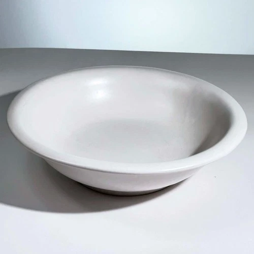 Vintage McCoy 7515 White Stoneware Bowl / Wash Basin 10.75" Bowl USA VG