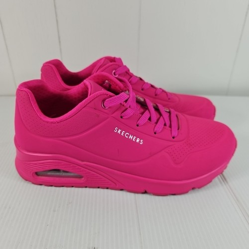 Skechers Los Angeles Neon Pink Womens Sneakers US 9 Euro 39 UK 6 - Picture 2 of 7
