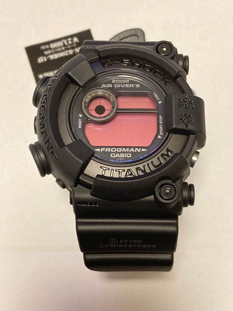 Casio G-Shock Frogman DW-8200BK-1JF Rare Unused Black Resin Man’s Watch