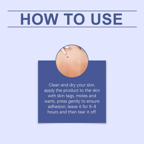 ☆9pc Microneedle Botanic Skin Tag Remover Patch natural herbal Removal Treatment - Picture 12 of 12