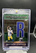 2022 Panini Donruss Elite - Spellbound Matthew Stafford #SB-MS7 Green Letter R