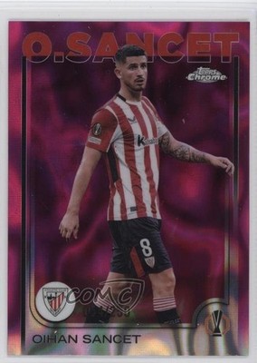 2024 Chrome UEFA Club Competitions Pink Lava Refractor 54/250 Oihan Sancet 1o5o