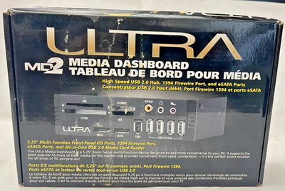 Ultra Media Dashboard High Speed 1394 eSATA x2  USB2 x4 SD SM CF MS Audio 5.25''