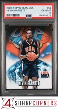 2000 TOPPS TEAM USA BASKETBALL #52 KEVIN GARNETT HOF POP 3 PSA 10