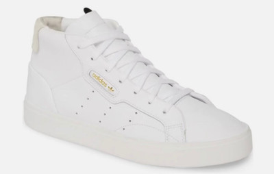 Adidas Sleek Mid Sneaker (women) White / White / Crystal White Size: 8