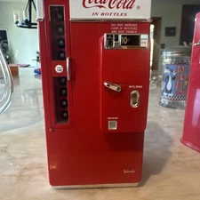 Vintage 1994 Vendo Coca Cola Diecast Metal Musical Bank Vending Machine -