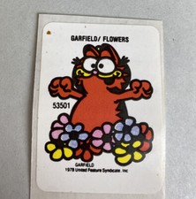 Garfield The Cat Jim Davis 1978 Vintage Sticker