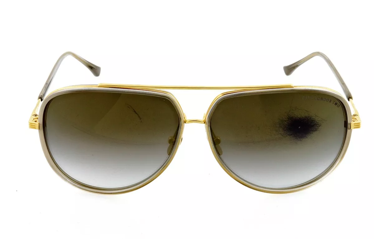 DITA Condor Two 21010 B 62 62mm Gold Titanium Aviator Sunglasses