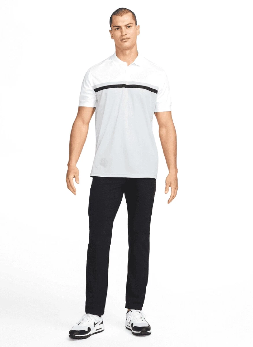 Nike Men DriFit Golf Colorblock Victory Polo in Wht Grey Diff Sizes DH0849 100