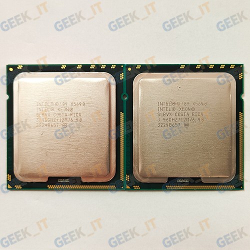 ✅2PCS Intel Xeon X5690 SLBVX 3.46GHz 6C / 12T 12MB 130W LGA1366 CPU - Picture 2 of 3